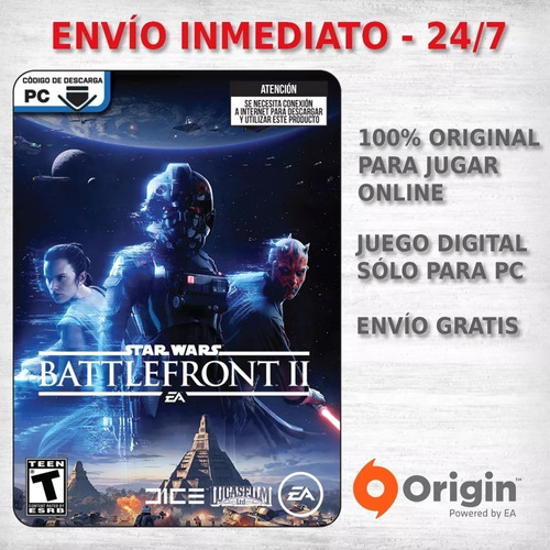 Star Wars Battlefront Ii Digital Pc Origin (original) Hoy