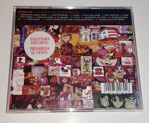 Gorillaz - The Singles Collection 2001-2011 Promo Cd  /kkt