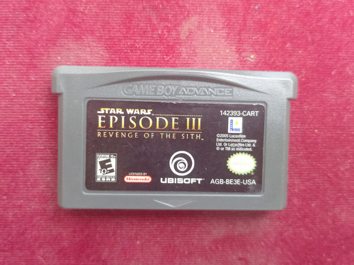 Star Wars Episode Iii ( Gameboy Advance Gba Sp ) 15v _(^o^)_ (Usado)