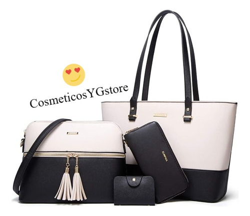 Bolso Cartera Lovematch Negro Mujer