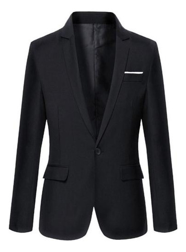 Chaqueta De Negocios Formal Para Hombre, Delgada, Con Solapa