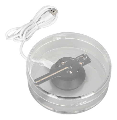 Ventilador Holográfico 3d Con Holograma, 48 Led, Control Rem