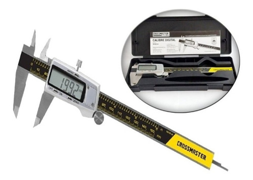 Imagen 1 de 5 de Calibre Digital De Metal Carcasa Metalica 150mm Crossmaster