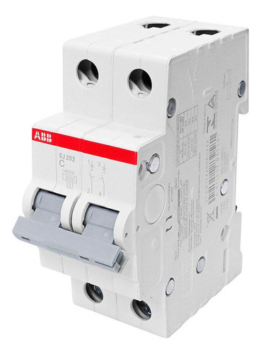 Minidisjuntor Bipolar Curva C 2a - Sj202-c2