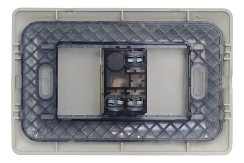 Interruptor Corta Corriente Luz Pared Simple Gris Champagne