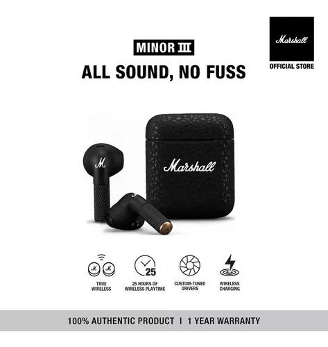 Audífono true wireless Marshall Minor III inalámbricos