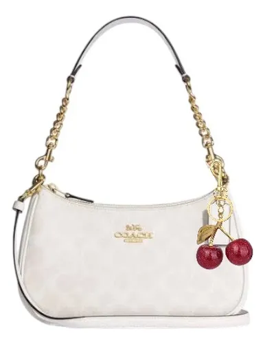 comprar Bolsa Coach Teri Monograma Blanca Blanco Monogram Oro Blanco