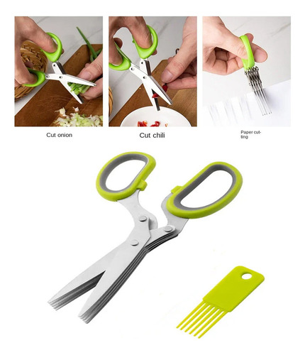 Sc Tijeras De Cocina For Cortar Verduras Con 5 Hojas