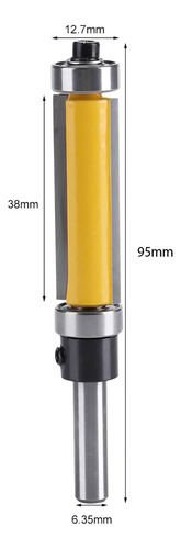 Brocas Para Fresar Raspado Trim De Carpintería Amarillo