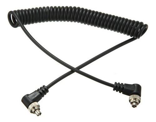 Imagen 4 de 4 de Cable Sincro-sincro Espiralado Para Flash Speedline