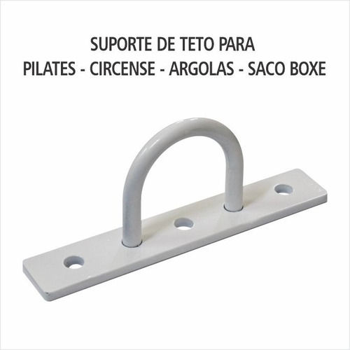 Kit 10 Peças Suporte Trx Branco Para Teto