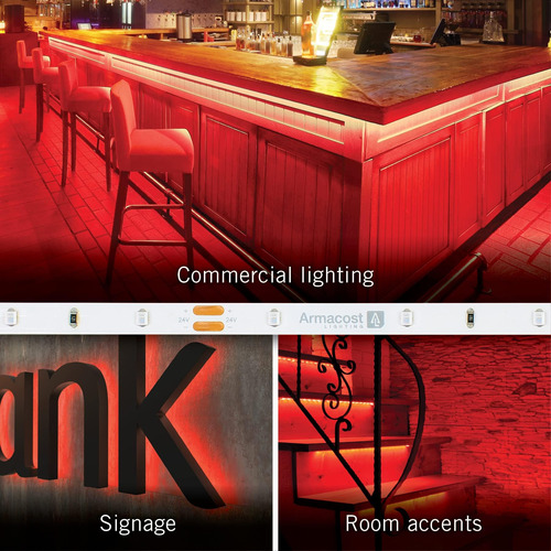 Lighting Armacost Ribbonflex Pro - Tira De Luces Led Rojas (