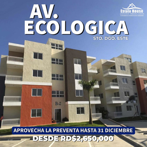 Imagen 1 de 9 de Económico Proyecto De Apartamentos En La Av Ecogologica#bono