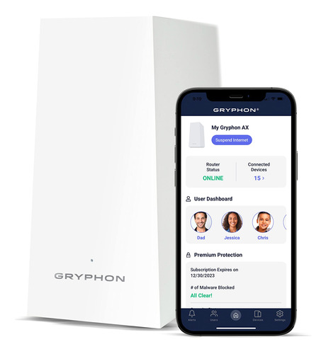 Gryphon Ax - Enrutador De Control Parental Wifi 6 De Malla U