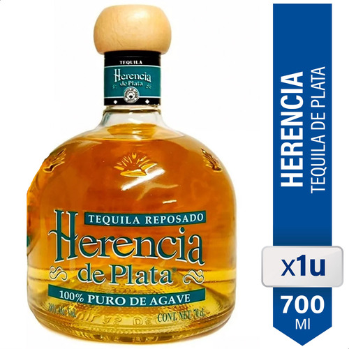 Tequila Herencia De Plata Reposado Origen Mexico