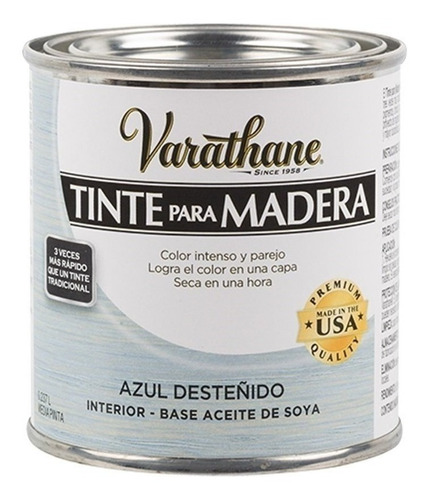 Tinte Para Madera Varathane Vintage Azul Desteñido 0.946 Lt