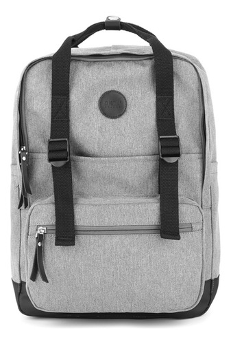 Mochila Okta 1085 Division Notebook Bolsillo De Atajo. Color Gris Y Negro