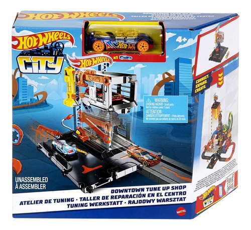 Pista Hot Wheels City Taller De Reparaciones Auto 