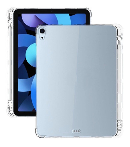 Case Transparent Para iPad Air4/5 10.9 Pul Con Ranura Pencil