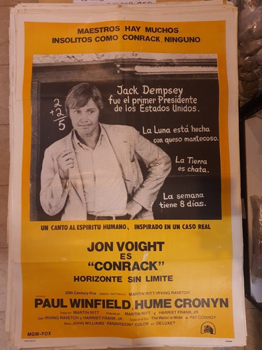 Antiguo Afiche De Cine Original Con John Voight-conrack-2379