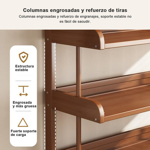 Armario Comedor 80cm 5 Niveles Bebidas/té Black Walnut
