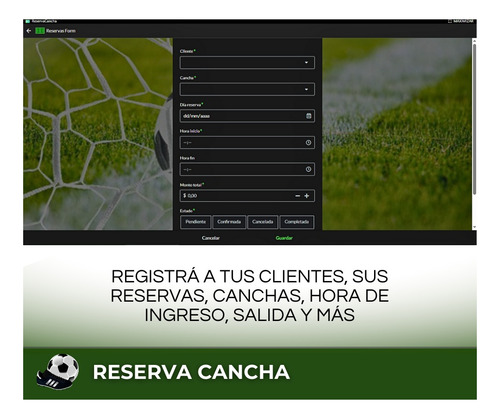 Sistema Para Gestión De Canchas - Turnos Y Reservas