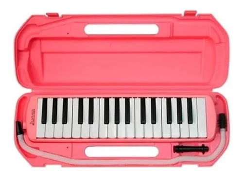 Melodica Escolar Jendrix Color Rosa 32 Teclas Estuche Rigido