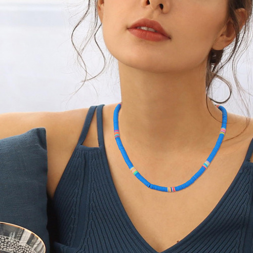 Legentlisur Pcs Heishi Surfer Collar Gargantilla Verano Play