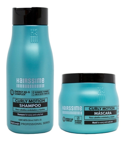 Hairssime Curly Motion Kit Shampoo + Máscara Rulos Chico