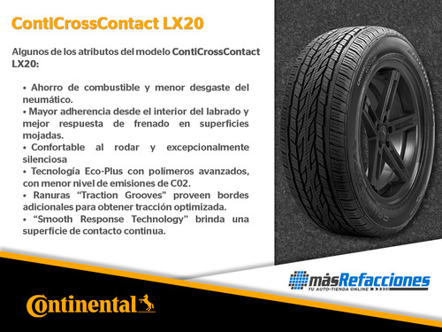 Llanta 275/60r20 115t Continental Conticrosscontact Lx20