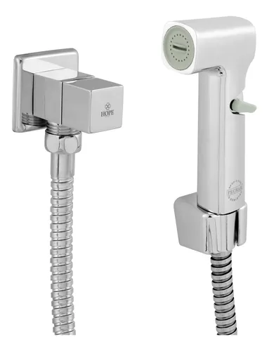 Ducha Higienica Banheiro Metal Quadrada Bidê Chuveirinho
