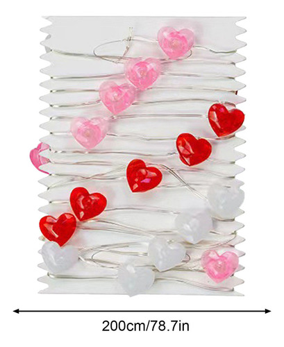 Lámpara Led F Para Decoración Del Día De San Valentín, 10 Pi