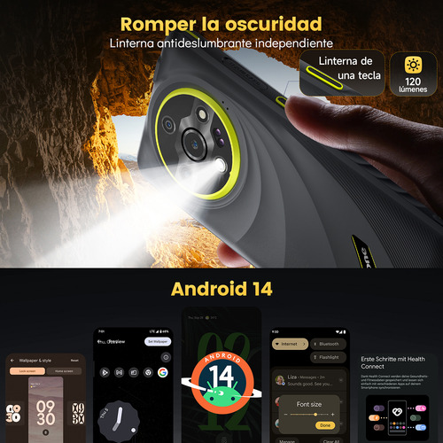 Ulefone Armor X31 Pro 5g Dual Sim Phone Resistente Android 14 Smartphone 6.56 16 Gb Ram 256 Gb Rom Cámara Nocturna 6050 Mah Nfc