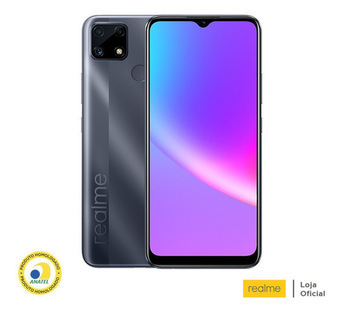 Imagem 1 de 1 de Smartphone Realme C25 128gb 4g Wifi Tela 6.5 48mp Cinza