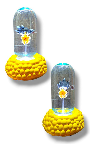 2 Lamparas Goku Y Vegeta Con Esfera, Dragon Ball, Infinity