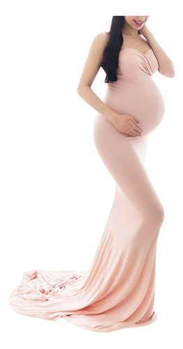 Vestido Sólido De Maternidad Mujeres Embarazadas Fotografía