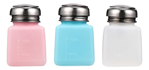 Mj Frasco De Remoção De Esmalte De Unhas De 3 Unidades De