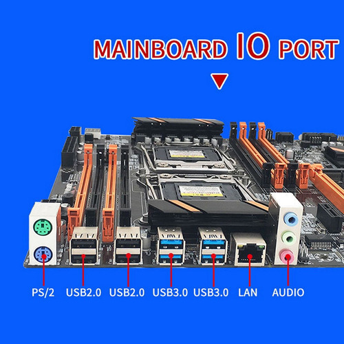 Placa Base X99 De Doble Cpu, 2 Cpu Xe5 2620 V3 Y 2 Ram Ddr4