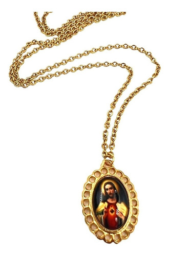 Collar Medalla Sagrado Corazón De Jesús