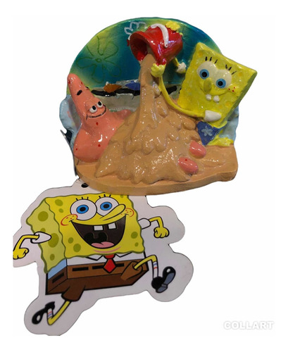 Adorno Bob Esponja Para Acuario.