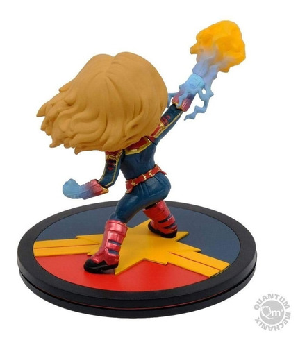 Figura Qfig Diorama Capitã Marvel Quantum Mechanix 10cms