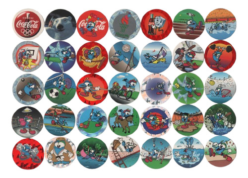 Tazos Coca Cola Juegos Olímpicos Colección Completa Año 1996