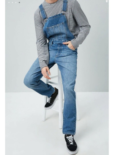 Pantalón Vaquero Con Peto Para Hombre