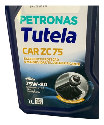 Aceite Caja Tutela Zc-75 Synth 75w80 Gl5(1l)