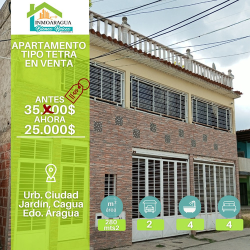 Apartamento Tipo Tetra/ Ciudad Jardin, Cagua/ Yp1390