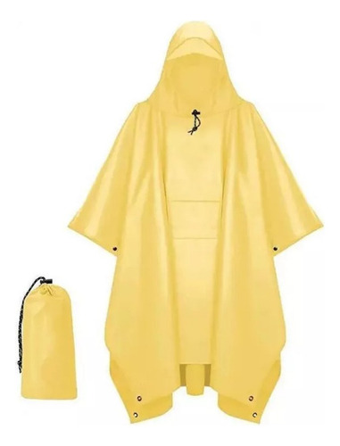 Conjunto De Impermeable Ligero Y Multifuncional Con Capucha