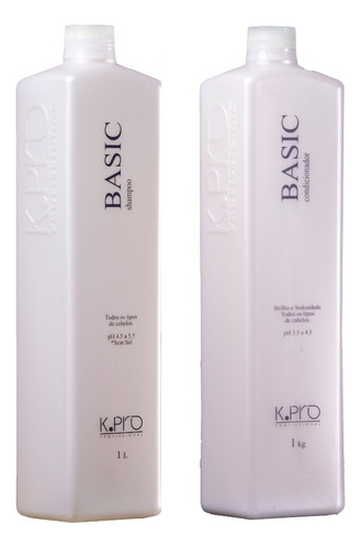 Kit Kpro Basic Shampoo E Condicionador Sedosidade E Brilho
