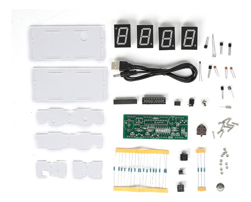 Componentes Del Kit De Reloj Electrónico Diy C51 Scm Process