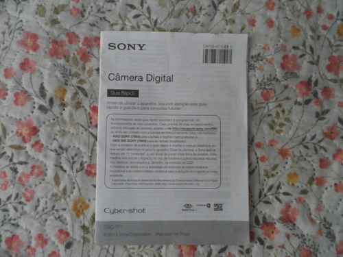 Imagem 5 de 7 de Camera Digital Sony Tf 1 (a Prova D'água )
