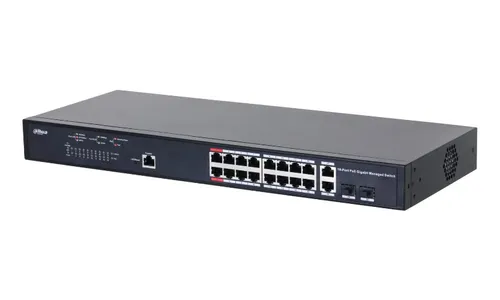 Switch Administrable 16 Puertos Poe Dh-pfs4218-16gt-130